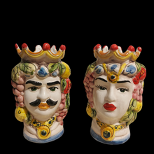 Carica l'immagine nel visualizzatore di Gallery, COPPIA TESTE DI MORO I SICILIANI