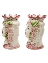 Carica l'immagine nel visualizzatore di Gallery, TESTE DI MORO Coppia uomo donna h 14.5 cm